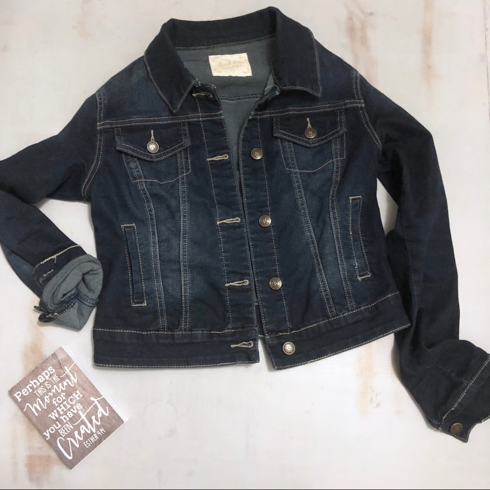 Dark denim jean jacket